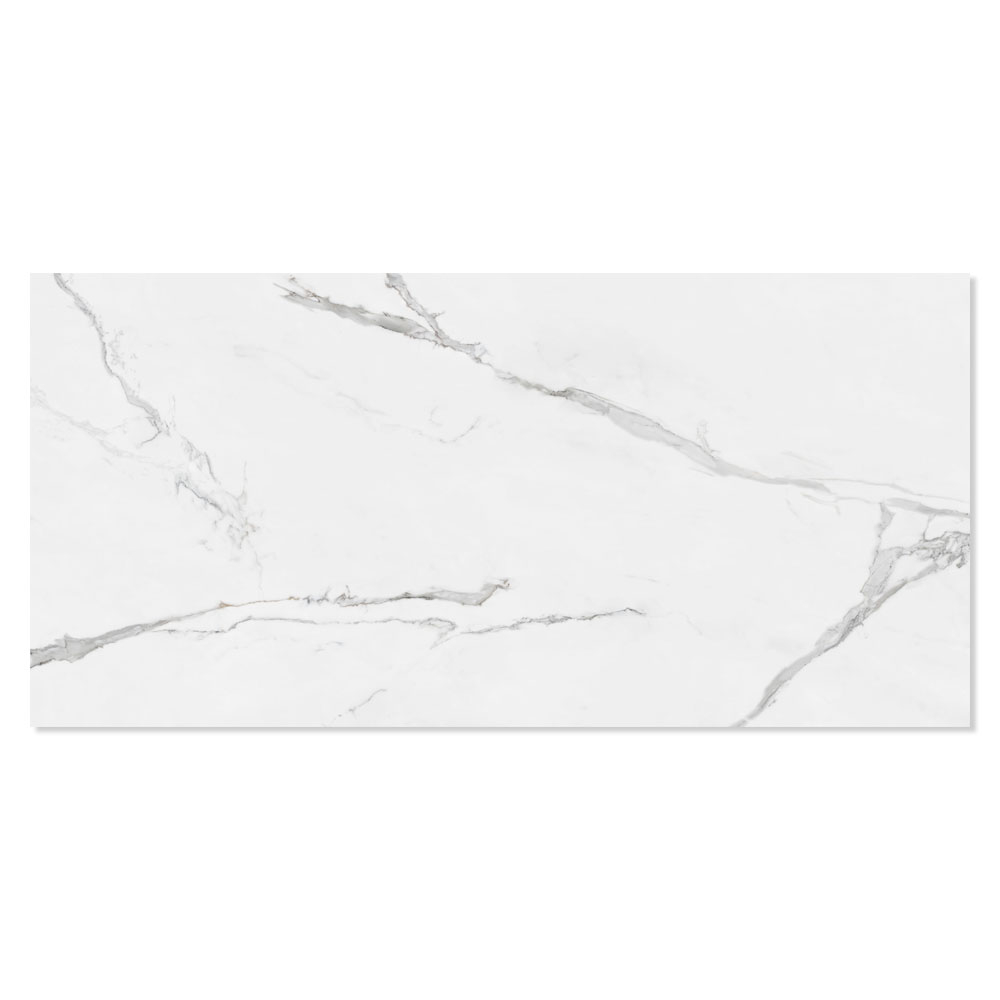 Marmor Gulvflis Lucid Hvit Polert 120x280 cm